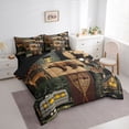 thumbnail image 3 of Castle Fairy Jungle Bear Deer Bedding Comforter Set,Happy Camping Full Bedding Set, 3 of 8