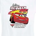 thumbnail image 3 of Disney's Cars - Lightning McQueen Seven Time Champ - Women's Short Sleeve Graphic T-Shirt, 3 of 5