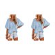 thumbnail image 3 of Blusa informal Qarigey para mujer y niñas con mangas con volantes transpirable básica, 3 of 6