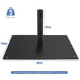 thumbnail image 3 of Costway Base Cuadrada para Sombrilla de Patio de 16 kg con 4 Almohadillas de Pie Ajustables para Postes de 4 y 5 cm Negro, 3 of 10