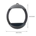 thumbnail image 2 of Small Bird Feeder Birdfeeders Outside Hanging Window Bird Feeder Finch Feeder Cardinal Bird Feeder 9" Gray Window Bird Feeder with Strong Suction Cup for Indoor Bird Watching, 2 of 4