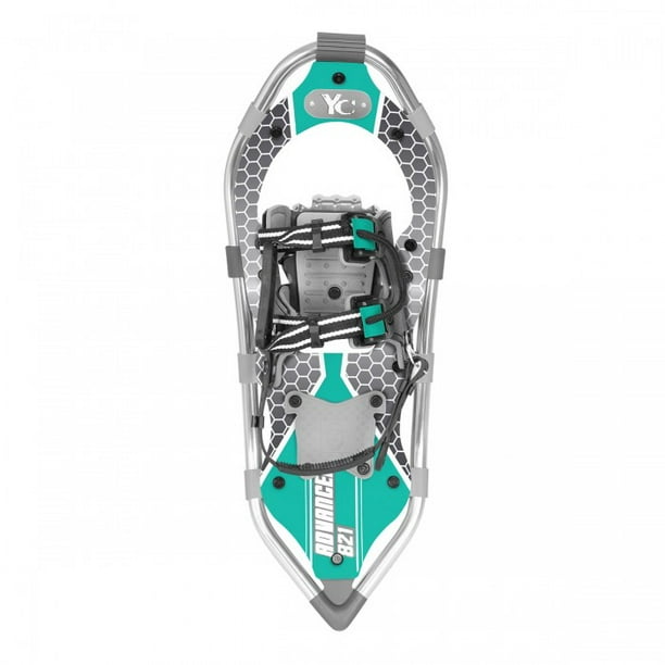 yukon charlie's advanced series snowshoeswomen's 8x25 (up to 200lbs) aqua/grey