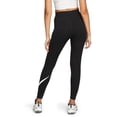 thumbnail image 2 of Nike Sportswear Classics Women's High-Waisted Graphic Leggings Color: Black/Sail Size: S, 2 of 3