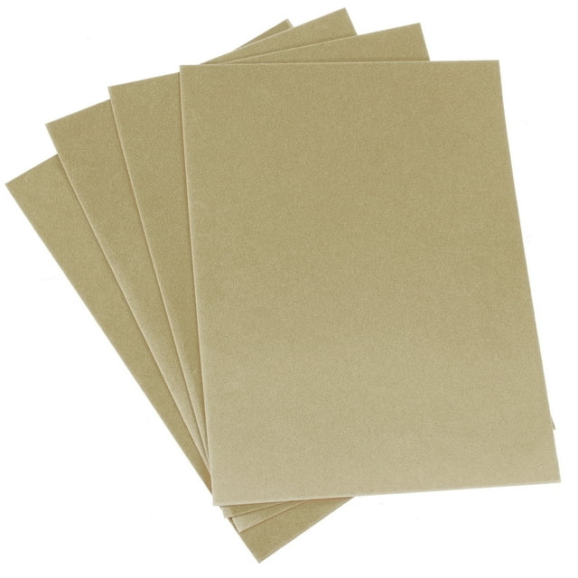 Uxcell Patchs en Velours Autocollants Patchs de Réparation Beige 4 Pcs
