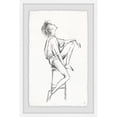 thumbnail image 3 of White Shirt Sketch Framed Painting Print, 3 of 5
