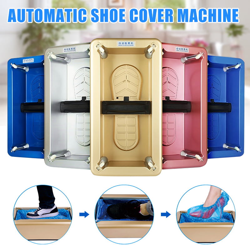 Home Office Auto Shoe Cover Dispenser Machine Disposable Overshoe Dispenser Tool 