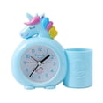thumbnail image 1 of Despertador de plástico con diseño de unicornio colorido para niños, 1 of 2