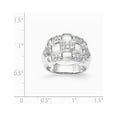 thumbnail image 3 of White Sterling Silver Ring Band Fashion Patterned, 3 of 3