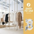thumbnail image 3 of OULII Lighting Pipe Clamp Double Ring Buckle Aluminum Alloy Silver 1Set, 3 of 8