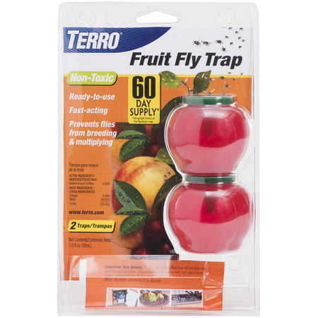 Terro T2502 Fruit Fly Trap, 2-Pack (The Best Way To Get Rid Of Fruit Flies)
