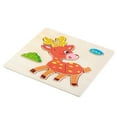 thumbnail image 4 of Children 3D Assemble Toy Kids Educational Intelligence Wooden Cartoon Design Assemble Toy Plane Animal Type 2, 4 of 7