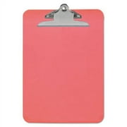 Universal Office Products Plastic Clipboard with High Capacity Clip, 1" Capacity, 8 1/2 x 12, Red UNV40309