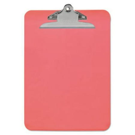 Universal Office Products Plastic Clipboard with High Capacity Clip, 1" Capacity, 8 1/2 x 12, Red UNV40309