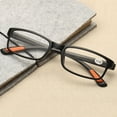 thumbnail image 5 of Unisex Magnifying Vintage Flexible Eyeglasses Computer Goggles Reading Glasses Ultra Light Frame BROWN STRENGTH 400, 5 of 8