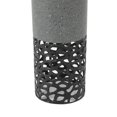 thumbnail image 3 of LuxenHome Gray MgO 11.8in. H Solar Powered Bollard Light, 3 of 5