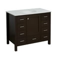 thumbnail image 2 of Horizon 42" Bathroom Vanity with Chocolate Cabinet and Engineered Carrara Top, 2 of 5
