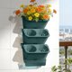 thumbnail image 1 of Wall Mounted Flower Pot Indoor Balcony Vegetable Planting Greening Water Absorbing Flower Pot Succulents Strawberry Vegetable Pot, 1 of 6