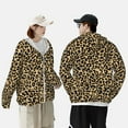 thumbnail image 6 of Fotbe Leopard Print Men's Women's UPF 50+ Sun Protection Jacket Hooded Cooling Shirt with Pockets Hiking Outdoor Performance-Large, 6 of 9