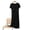 Black, variant on cfhntfmh Long Nightgowns for Women Loose Comfy Sleepshirt Short Sleeve Soft Night Gown Round Neck Sleep Dress Loungewear