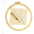 thumbnail image 4 of 2 Pack Easy DIY Punch Needle Kits Embroidery Kits Set for Starter Kits with Stamped Color Pattern with Instruction,Yarn and Embroidery Wooden Handle Needle Pen (Diary Cattle & Mushroom), 4 of 7