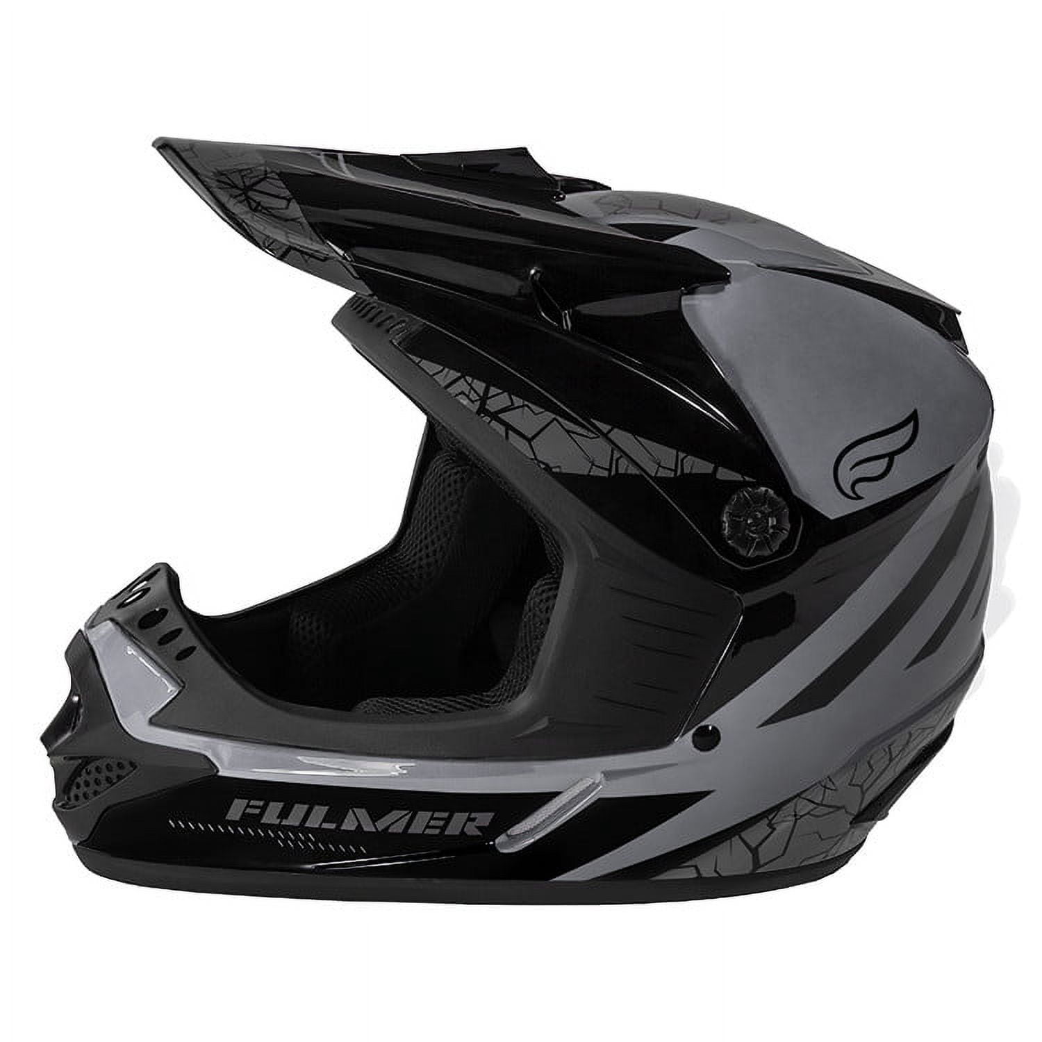 Fulmer 253 FJ2 MPX Quake Youth MX Offroad Helmet Black LG