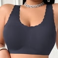 thumbnail image 6 of Hilenly Plus Size Jelly Bra Soft No Underwired Bra Cross Back Seamless T Shirt Bra Comfort Everyday Bra, 6 of 8