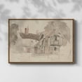 thumbnail image 2 of Vintage Sketch-XVIII By Wexford Home Framed in Walnut Wood Gallery Wrapped Canvas 25 in. x 37 in., 2 of 6
