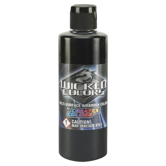 Createx Wicked Airbrush Color, 8 oz. Bottle, Detail Black