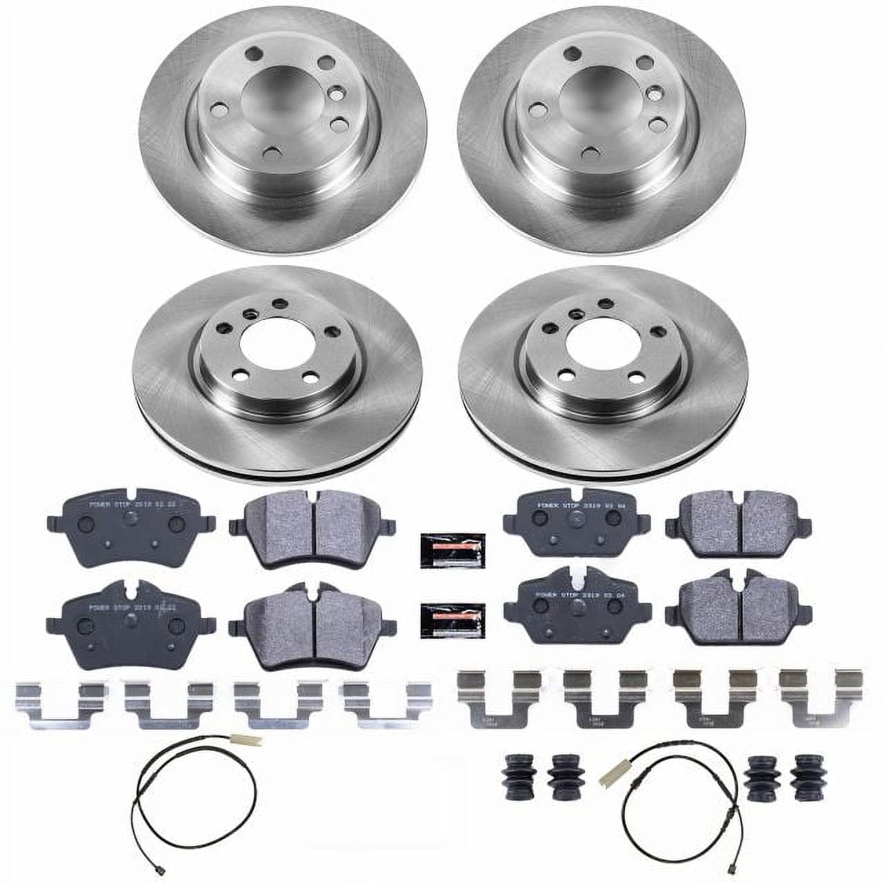 Power Stop Front and Rear Track Day Brake Pad and Rotor Kit TDSK6666