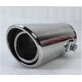 thumbnail image 1 of 51mm Inlet Diameter Stainless Steel Slanting Round Exhaust Muffler Pipe Modified Tail Throat A2X, 1 of 3