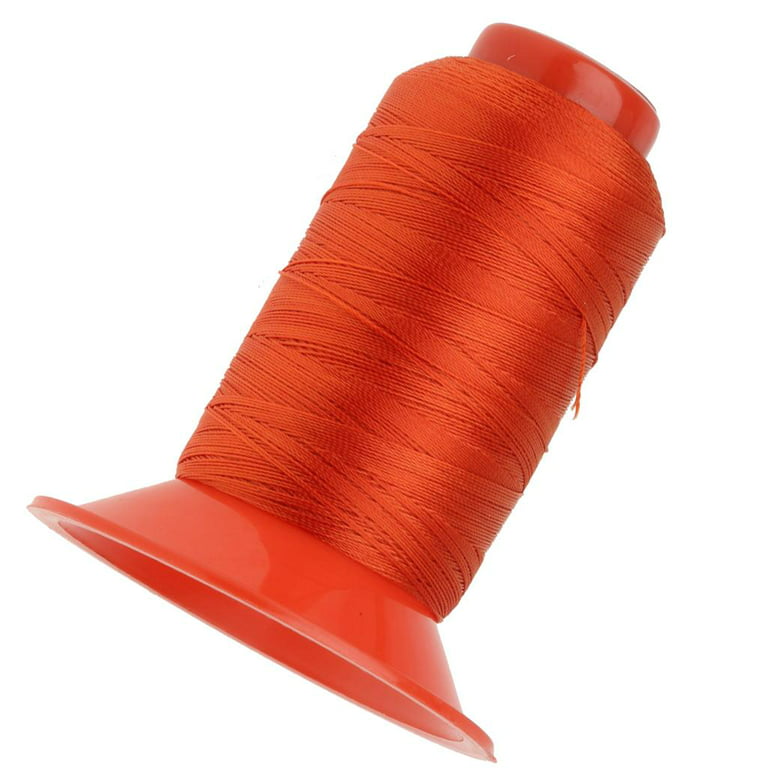 546 Yards Heavy Duty Bonded Nylon Threads for Upholstery, Leather, , and Other Heavy Fabric Orange, Size: 500M