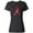 AB-Black, variant on Inktastic Heart Health Awareness Red Ribbon Made of Hearts Women's T-Shirt