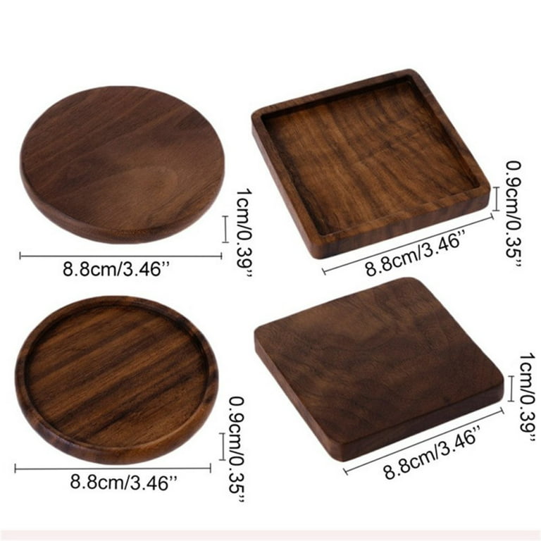 BARVIVO Natural Cork Coasters for Drinks with Holder Set of 12 - Ideal  Thick Drink Coasters for Wooden Table Stain and Scratch Protection -  Perfect Rustic Coaster Set Fits Any Size of