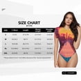 thumbnail image 5 of Uemuo Neon Sunset Cyberpunk Cityscape Pattern Women's One Piece Short Sleeve Swimsuit Rash Guard Surfing Modest Quick-drying Swimsuit Beach Essentials-Medium, 5 of 9