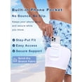 thumbnail image 3 of DAKIMOE Mens Swim Trunks 2 in 1 Swim Shorts with Compression Liner Quick Dry Swimsuits Bathing Suits Stretch Swimming Board Shorts Beach Swimwear with Zipper Pockets, 3 of 9