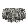 thumbnail image 5 of Grey Geometric Modern Round Table Cloth,Wrinkle Resistant Table Cover with Polyester,Waterproof Reusable Tableclothes for Weeding Birthday Tea Party Decorations (Round,60x60inch), 5 of 6