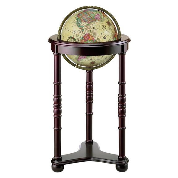 12″ Antique Illuminated Floor Globe – STEM Educational & Decorative Globe, Perfect Christmas Gift, Made in USA