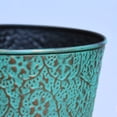 thumbnail image 3 of Handmade 100% Iron Round Modern Dusty Light Green Coated Color 4.5 x 6.7 Inches Planters Pot 1013, 3 of 5