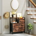 thumbnail image 2 of TYDIMOR 5 Drawer Fabric Dresser for Bedroom, Rustic Brown Chest for Closet & Living Room, Ideal for Adults, 2 of 7