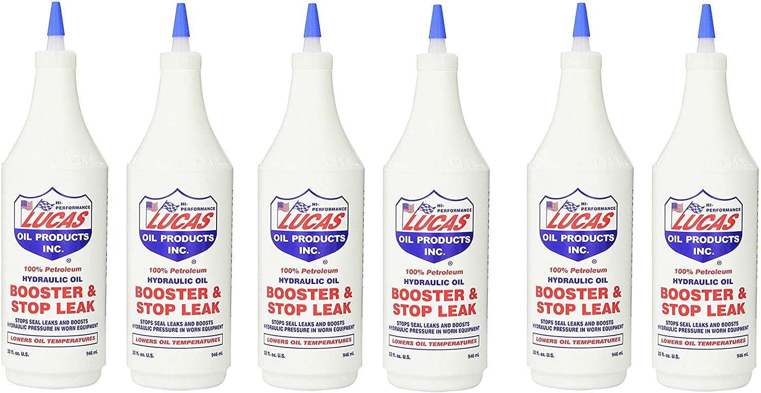 Lucas Oil 10019 Hydraulic Oil Booster and Stop Leak 32 oz. (32 Ounce (Pack of 6)