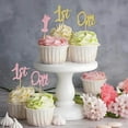 thumbnail image 7 of 24 PCs 1st Birthday Cupcake Toppers Glitter First Birthday One Cupcake Picks for DIY Shower 1st Birthday Party Cake Gold for DIY Shower First Birthday Theme Decoration Supplies 2.7x2.27 Inch, 7 of 7