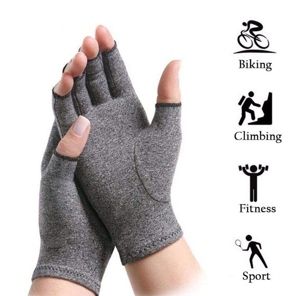 Agiferg Arthritis Gloves Compression Sports protection Pain Relief Hand Wrist Support Br