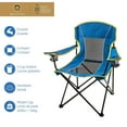 thumbnail image 4 of Chaise de Camping Surdimensionnée Ozark Trail à Filet, Couleur Bleu, 100% Polyester Recyclé, Cadre en Acier Robuste, 4 of 6