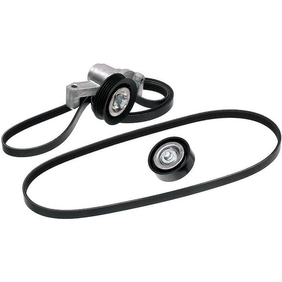 Serpentine Belt Drive Component Kit - Compatible with 2013 - 2018 Ford Focus 2014 2015 2016 2017