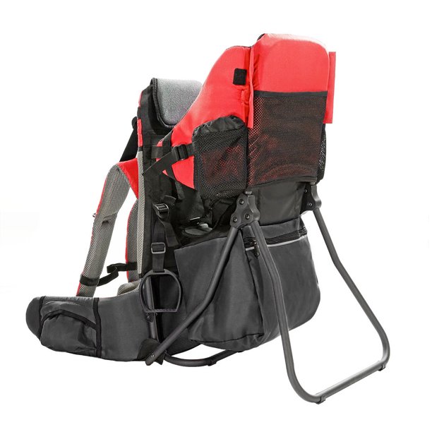 Baby Back Pack Cross Country Carrier Stand Child Kid Sun Shade Visor