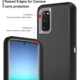 thumbnail image 4 of Petocase for Samsung Galaxy S20 Case,Shockproof Dust/Drop Proof 3-Layer Full Body Protection [Without Screen Protector] Rugged Heavy Duty Durable Case,Black/Grey, 4 of 7