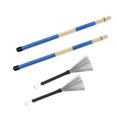 thumbnail image 3 of Drum Brush Kit, Rubber Handle Smooth Musical Complete Practical Drum Brush  for Cleaning, 3 of 8