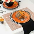 thumbnail image 5 of Boovnll Halloween Placemats, 12x18" Hollow Pumpkin Place Mats Heat-Proof Washable Wipeable Placemats for Holiday, Kitchen, Dining Table, Party Decor Supplies, Halloween Decorations, 5 of 6