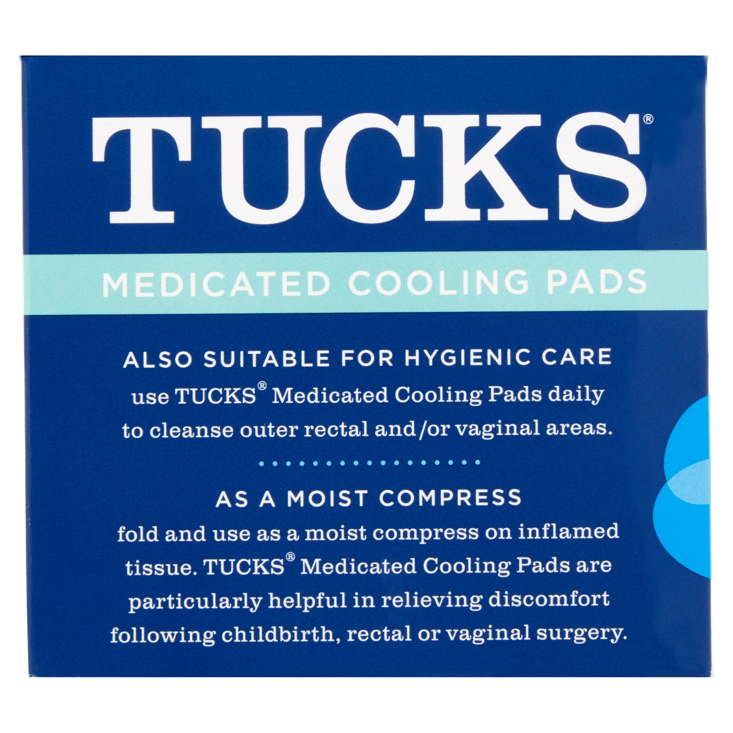Tucks Medicated Cooling Pads 100 Padsper Pack of 4)