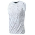 thumbnail image 3 of Men's Solid Color Workout Tank Top Leisure Sleeveless Muscle Shirt Gym Training Stretch Blouses, 3 of 4